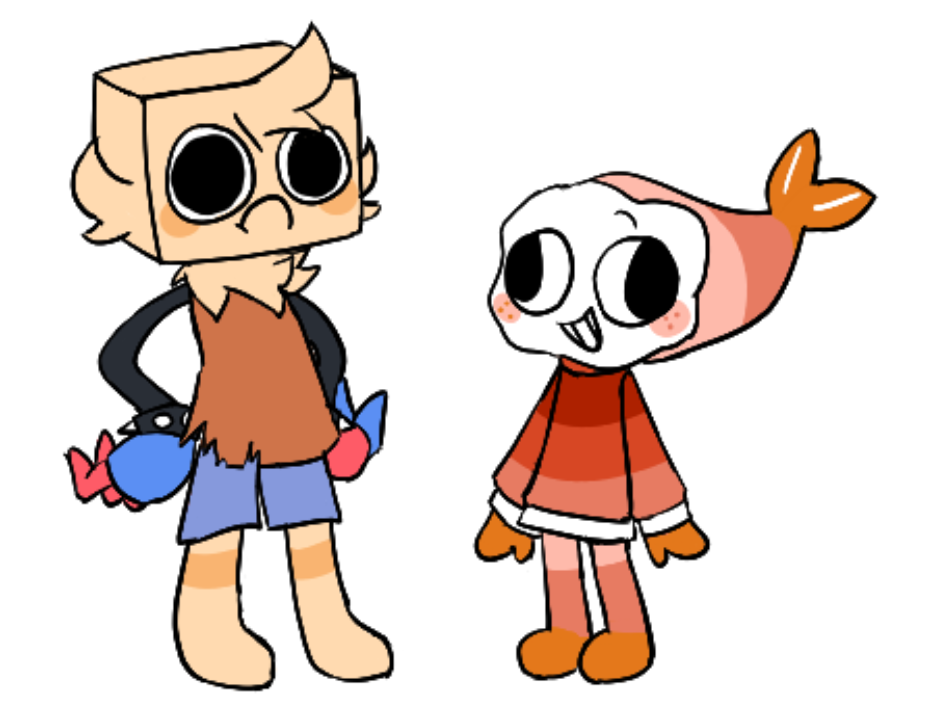 goob and shrimpo but reversed by kanzotaberu on DeviantArt