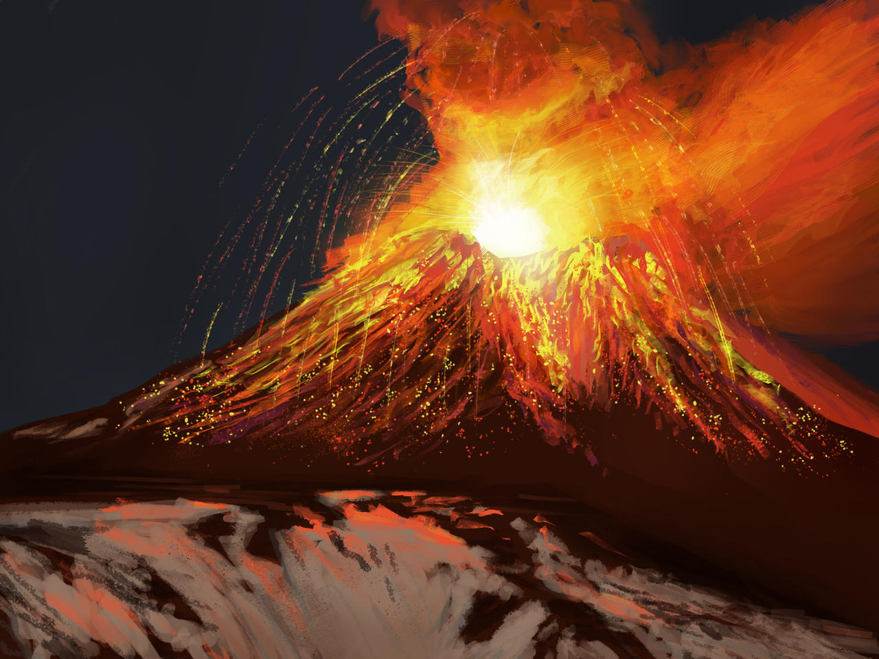 Volcano Deviantart volcano by Disarto on DeviantArt