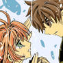 Syaoran and Sakura .:Colored:.