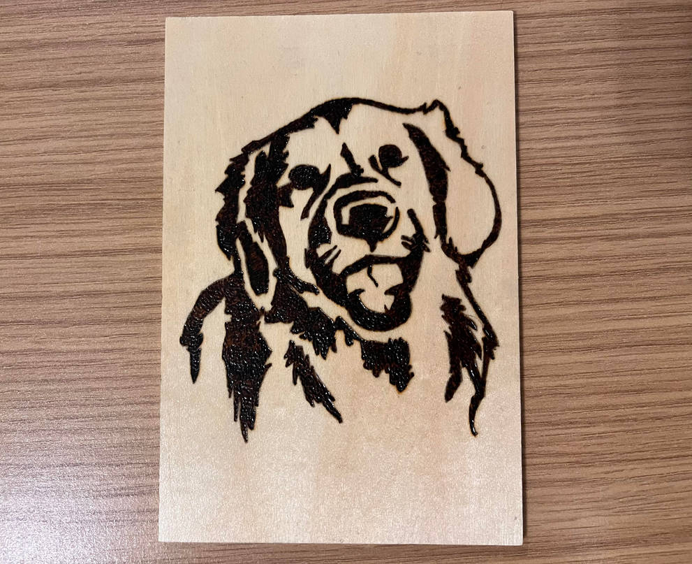 Dog - Pyrography by Ottersea on DeviantArt