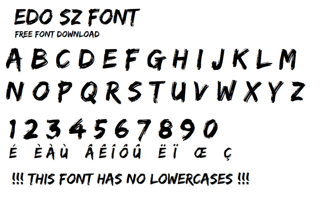 Edo SZ Font Free Download by KrazeeKartoonz on DeviantArt