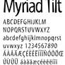 The Wacky Myriad Font Myriad Tilt