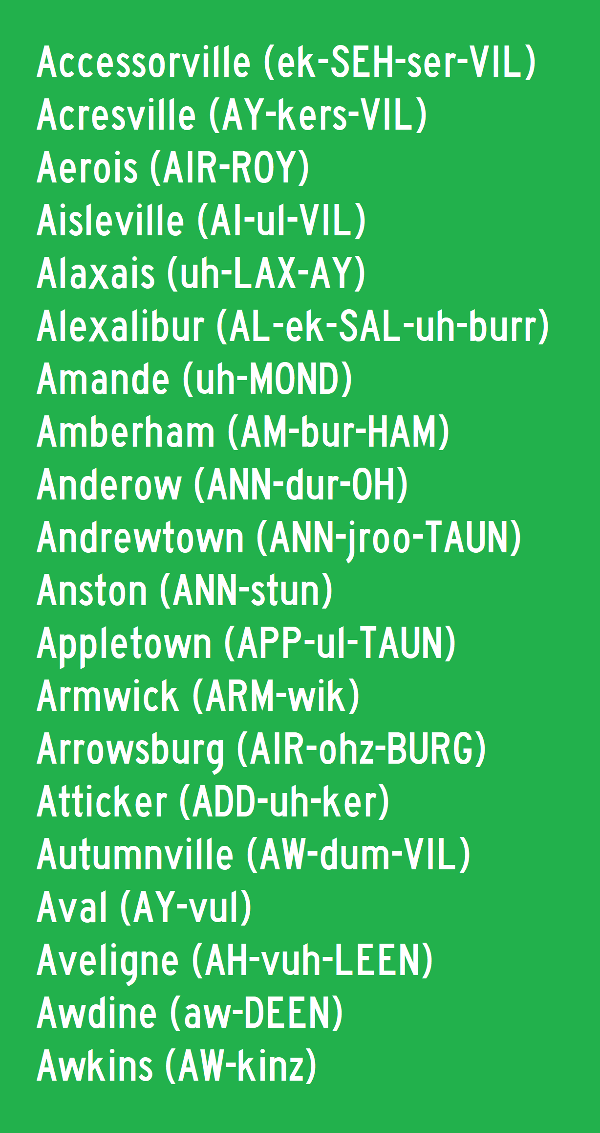 Towns Cities Starting With A and Pronounciations By KrazeeKartoonz On screenshot-of-evolution-fm-towns-1989-mobygames