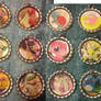 Bottlecap Charms Collage