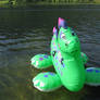 Intex Nessie on a lake