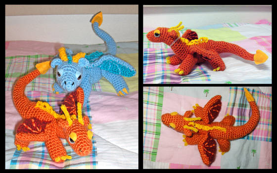 Orange Dragon Amigurumi