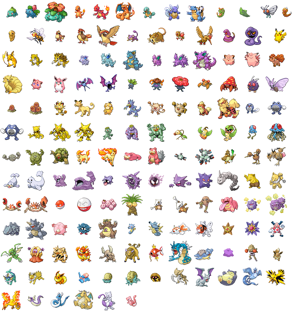 Pokemon all red variantions sprites by FelipeCereda on DeviantArt