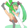 leek and miku