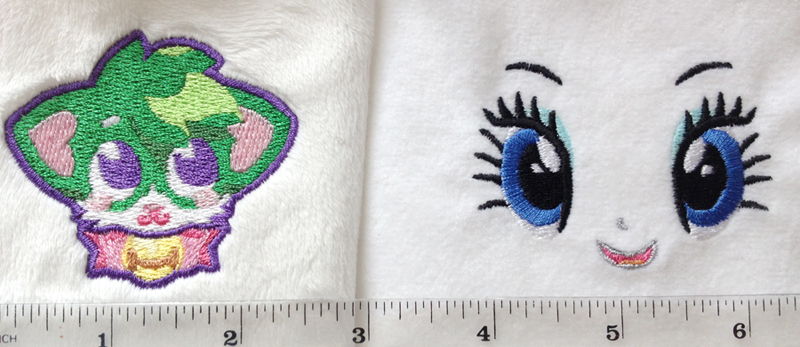 Machine embroidery samples