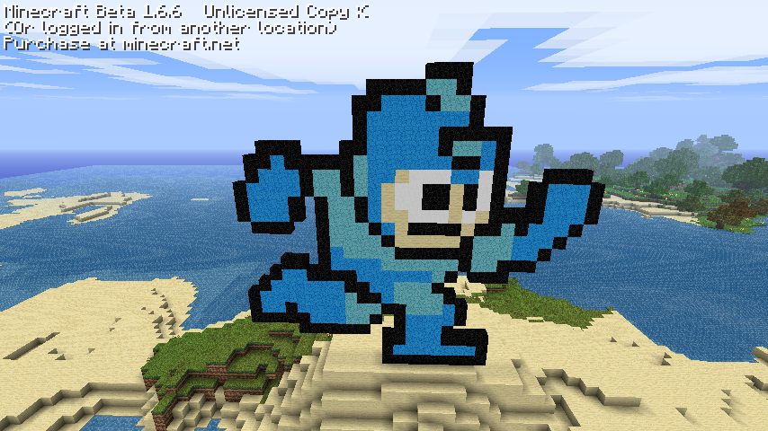 Minecraft Pixel Art Rockman