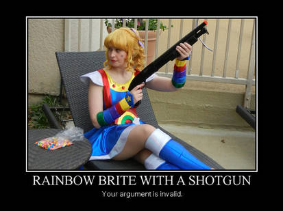 Rainbow Brite with a Shotgun