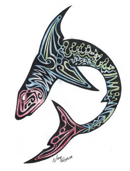 Shark Tattoo Design-FIN