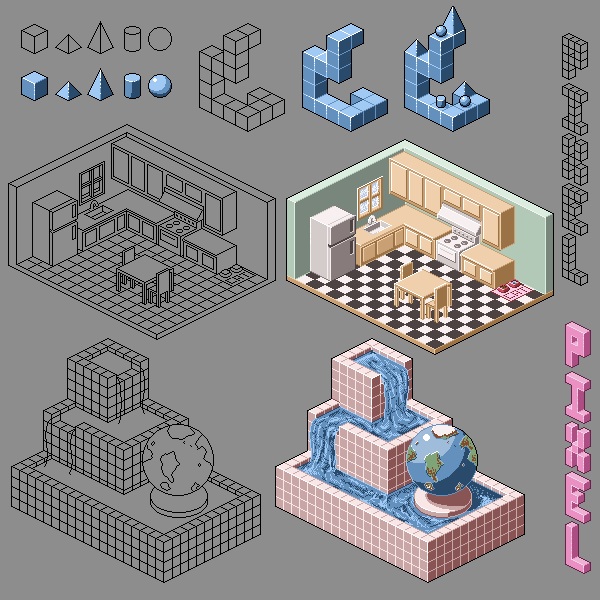 Isometric Pixels by laterose on DeviantArt