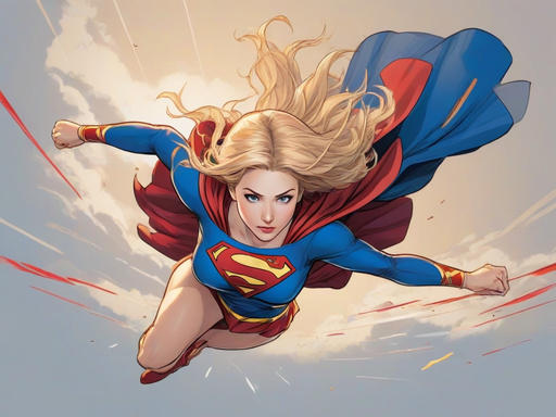 Supergirl, flying by archelaian on DeviantArt