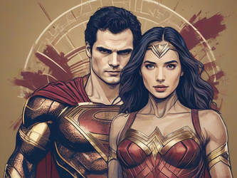 henry cavill (superman) gal gadot (wonder woman)