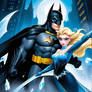 Batman and elsa, the ice defenders