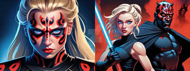 Darth Maelys and her mentor