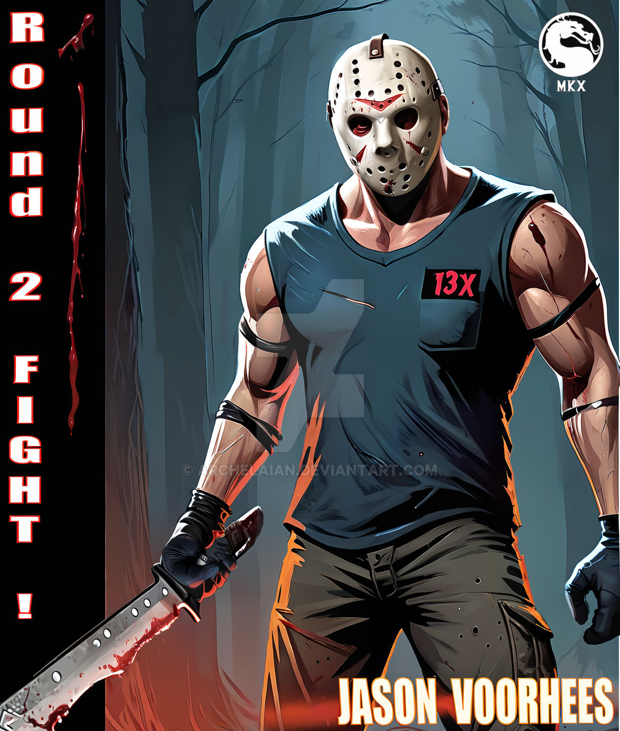Jason Fan Drawing MKX JASON , fan art by archelaian on DeviantArt