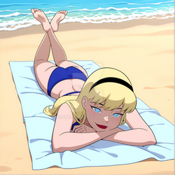 Kara- Sunbathing