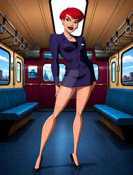 l'hotesse du train -