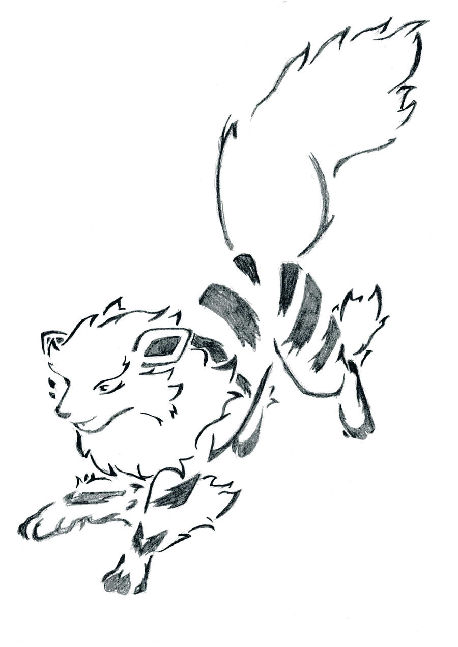 Arcanine tattoo take 1 by echaltraw on DeviantArt