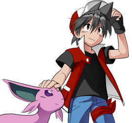Red and Espeon