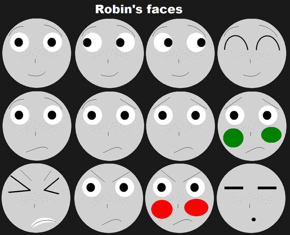 Robin's Faces by grantgman on DeviantArt