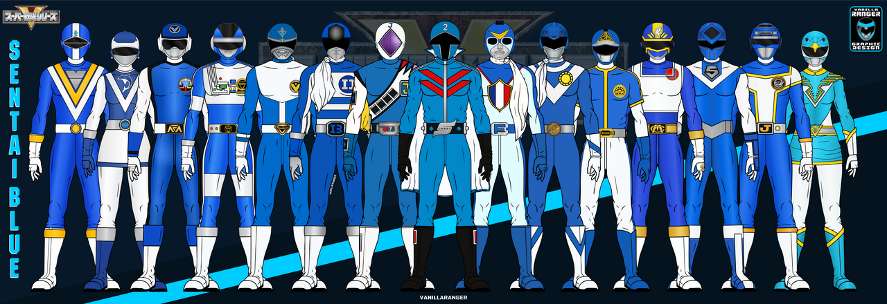 Sentai Pi Super Sentai 15 - Blue by VanillaRanger on DeviantArt