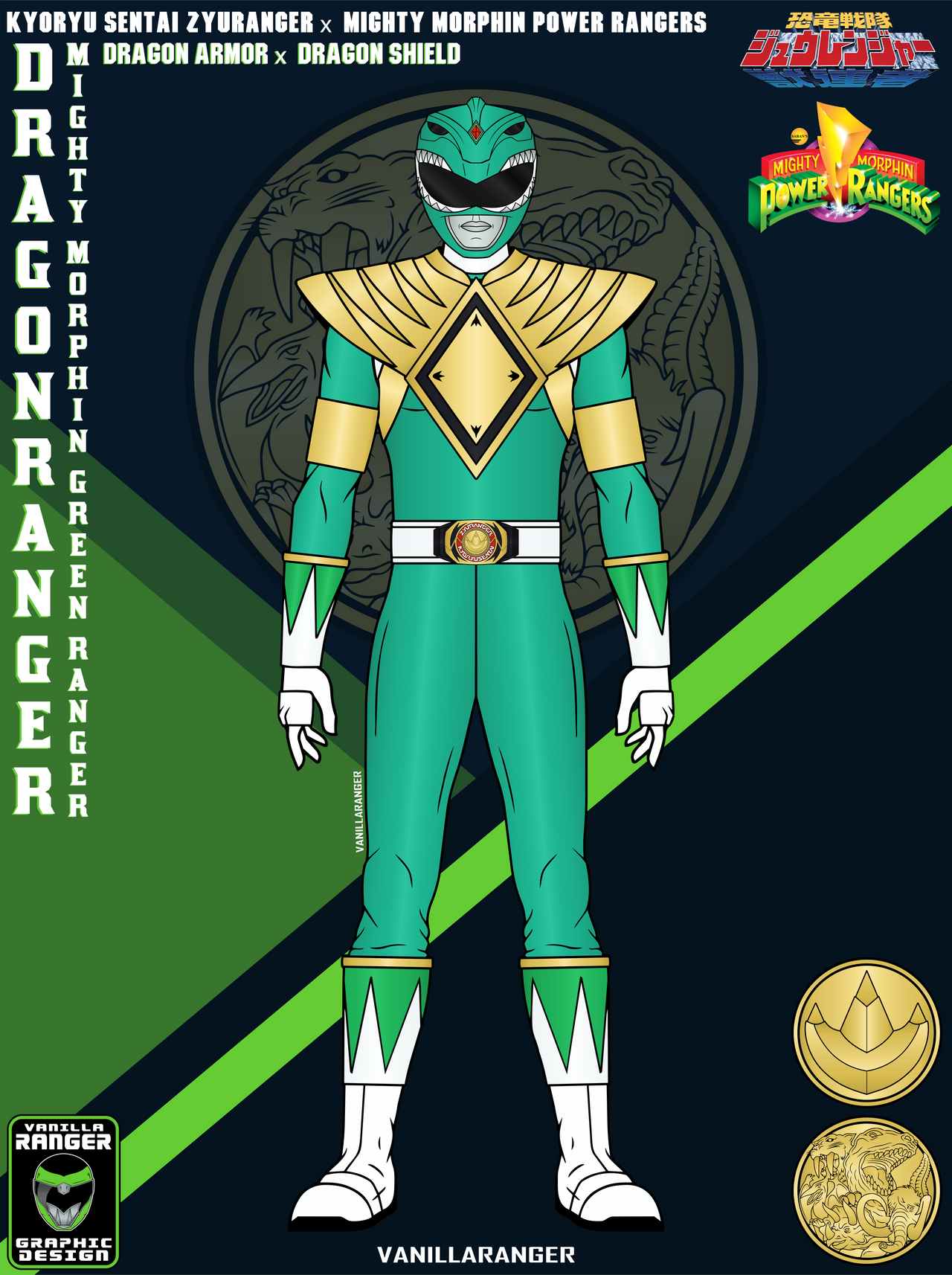 D G Ranger Dragonranger (MMPR Green Ranger) by VanillaRanger on DeviantArt