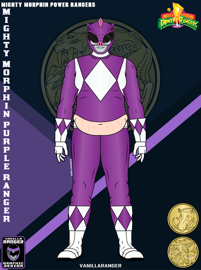 Mighty Morphin Purple Ranger by VanillaRanger on DeviantArt