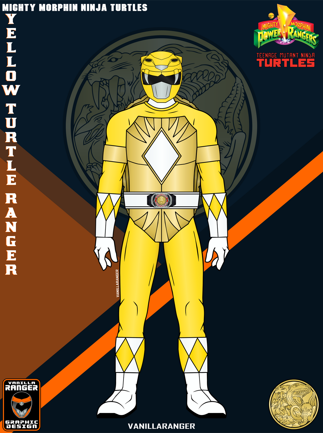 Turtle Ox Ranger MMPR/TMNT - Yellow Turtle Ranger by VanillaRanger on DeviantArt