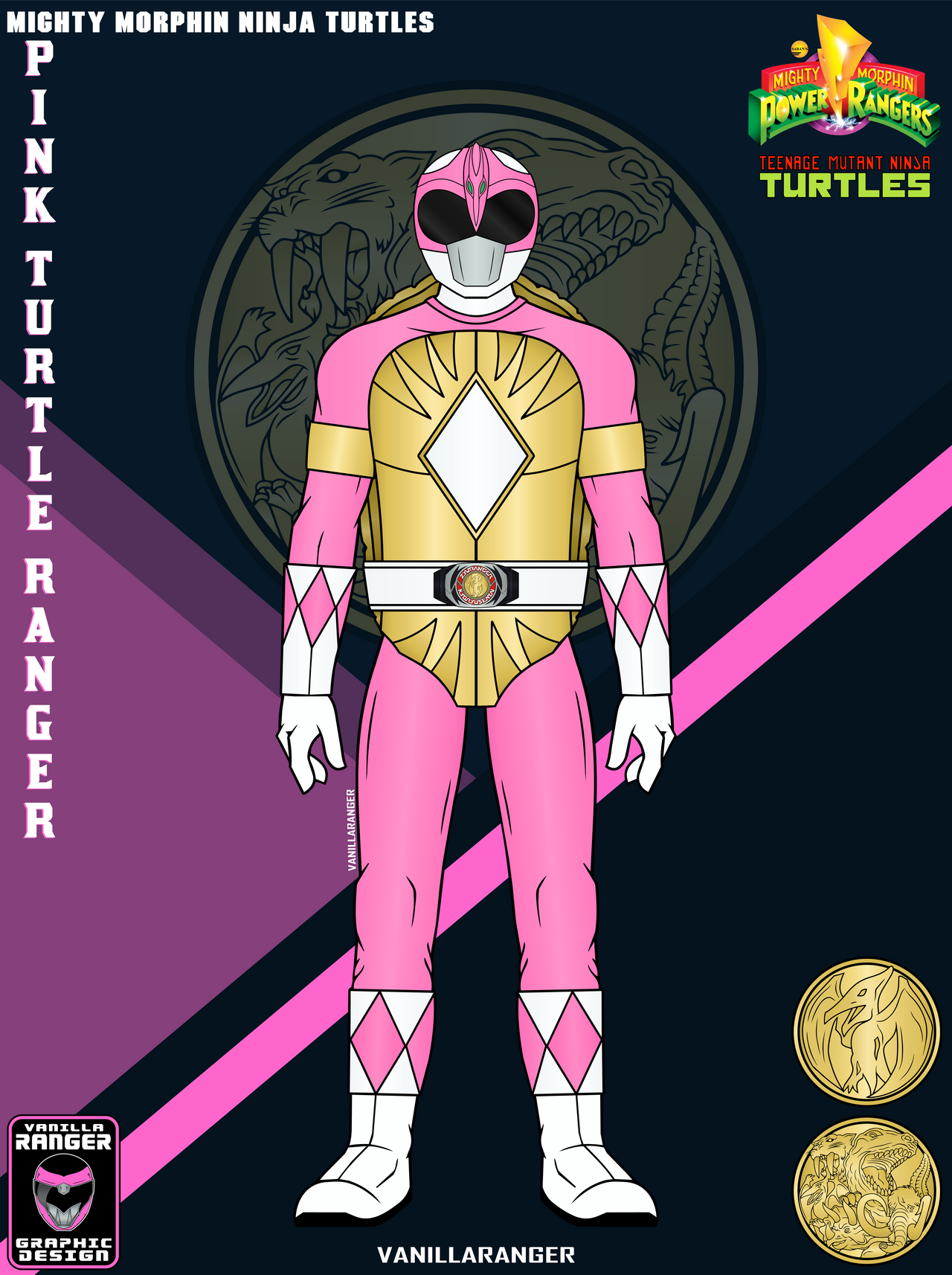 Turtlebox Ranger Pink MMPR/TMNT - Pink Turtle Ranger by VanillaRanger on DeviantArt