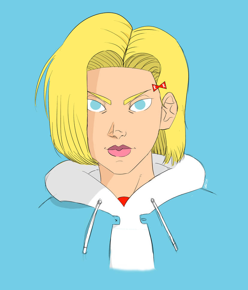 Android 18 Easy Draw Quick Android 18 Drawing by Bdotnyc on DeviantArt