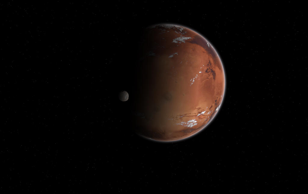 Mars and Phobos