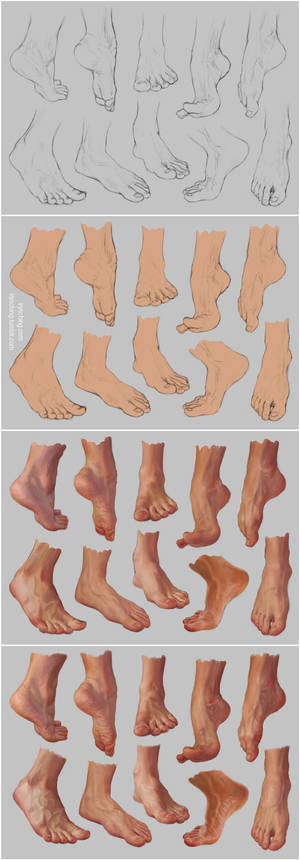 Feet Study 2 - Steps by irysching