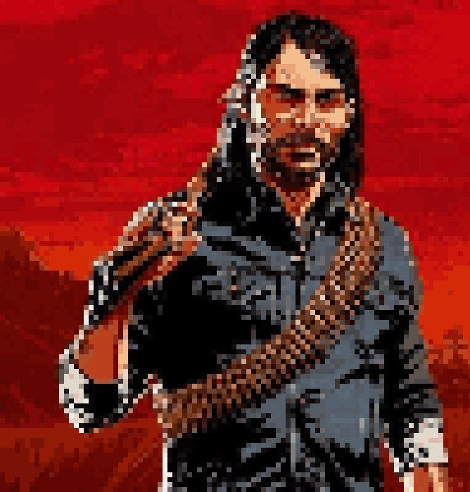 John Marston Red Dead Redemption 2 pixel by MattKoz on DeviantArt