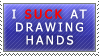 Stamp: I suck at drawing hands by Jeshika-Haruno