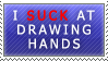 Stamp: I suck at drawing hands