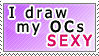 Stamp: I draw my OCs sexy by Jeshika-Haruno