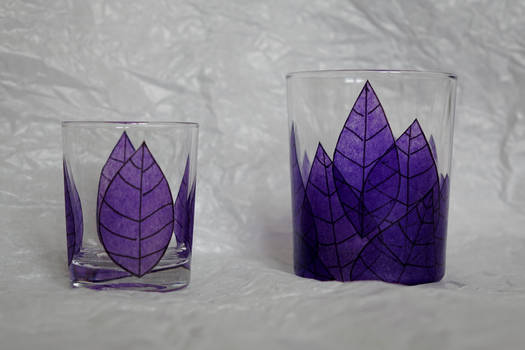Recycled purple jars