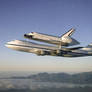 Shuttle Atlantis on 747