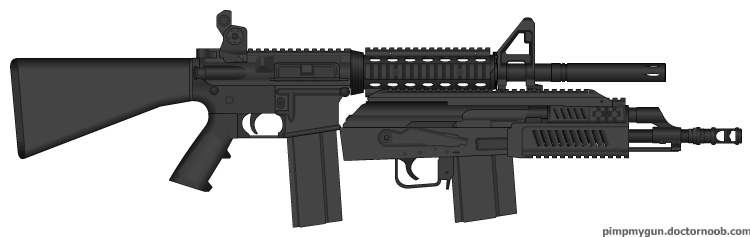 CAR-15 Undermounted Saiga