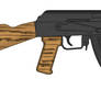 AK-47 with wood grain