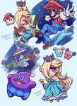 Super Mario Galaxy Doodles by SupNovaGY