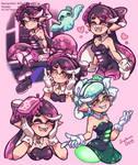 Squid Sisters Doodles by SupNovaGY