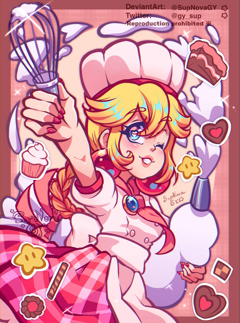 Chef Peach by SupNovaGY on DeviantArt