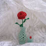 Rose in vase