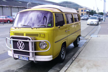 Yellow Volkswagen Van