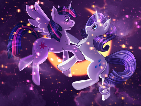 Over The Moon - Twilight Sparkle x Rarity