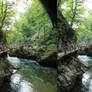 Stereoscopic damn long bridge